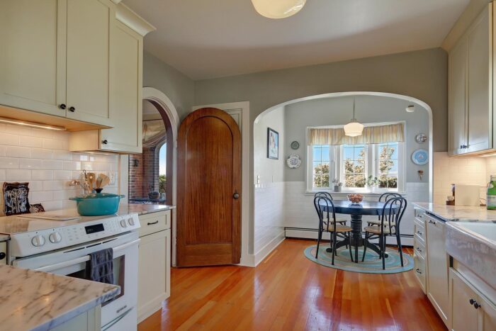 Kitchen nook in house for sale by top Seattle agent